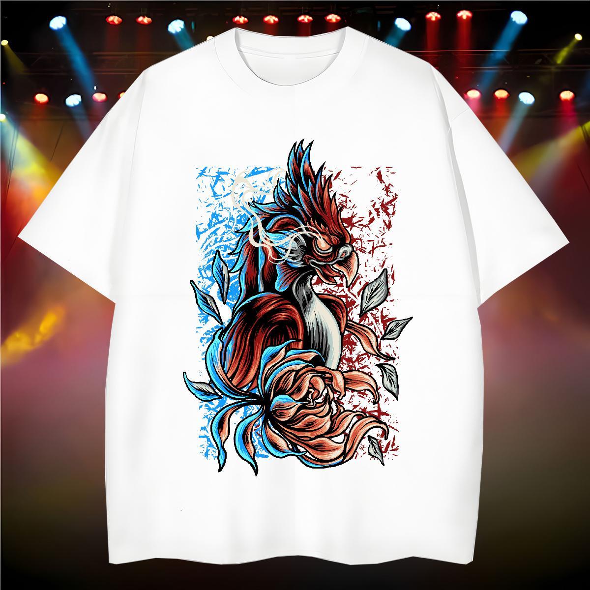 2024 Summer Tshirts cool Spring Summer 230g 100% Cotton Clothes Short Sleeve O-Neck Comfortable Man T Shirts Asian Size