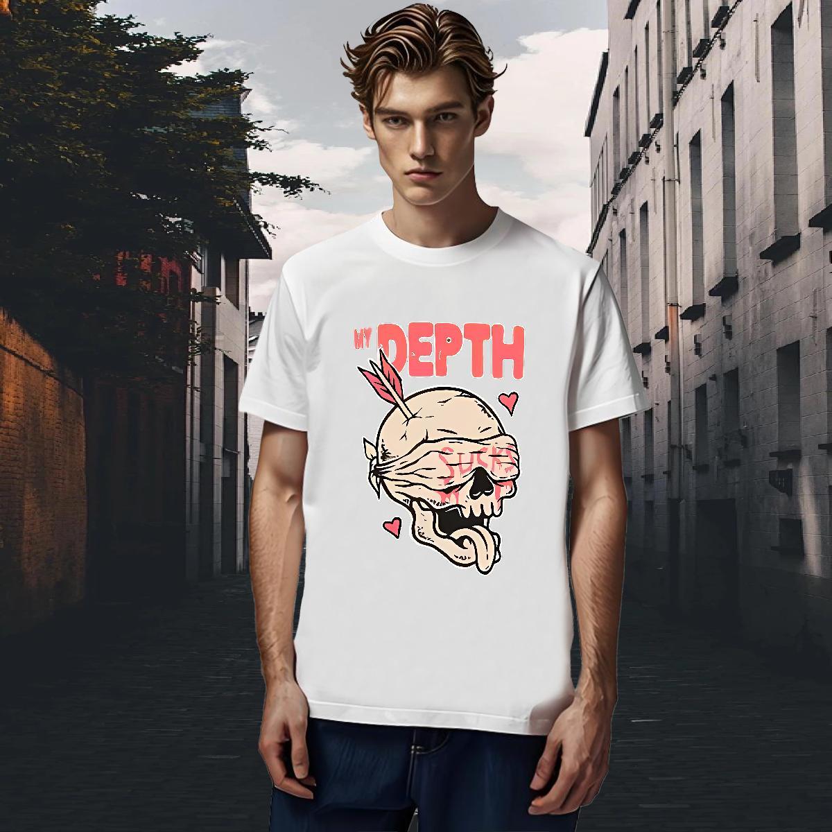 Popular Man T Shirts 230g Cotton halloween Sports Casual Custom Print Plus Size Breathable Short Sleeve Tshirts Customized Tees