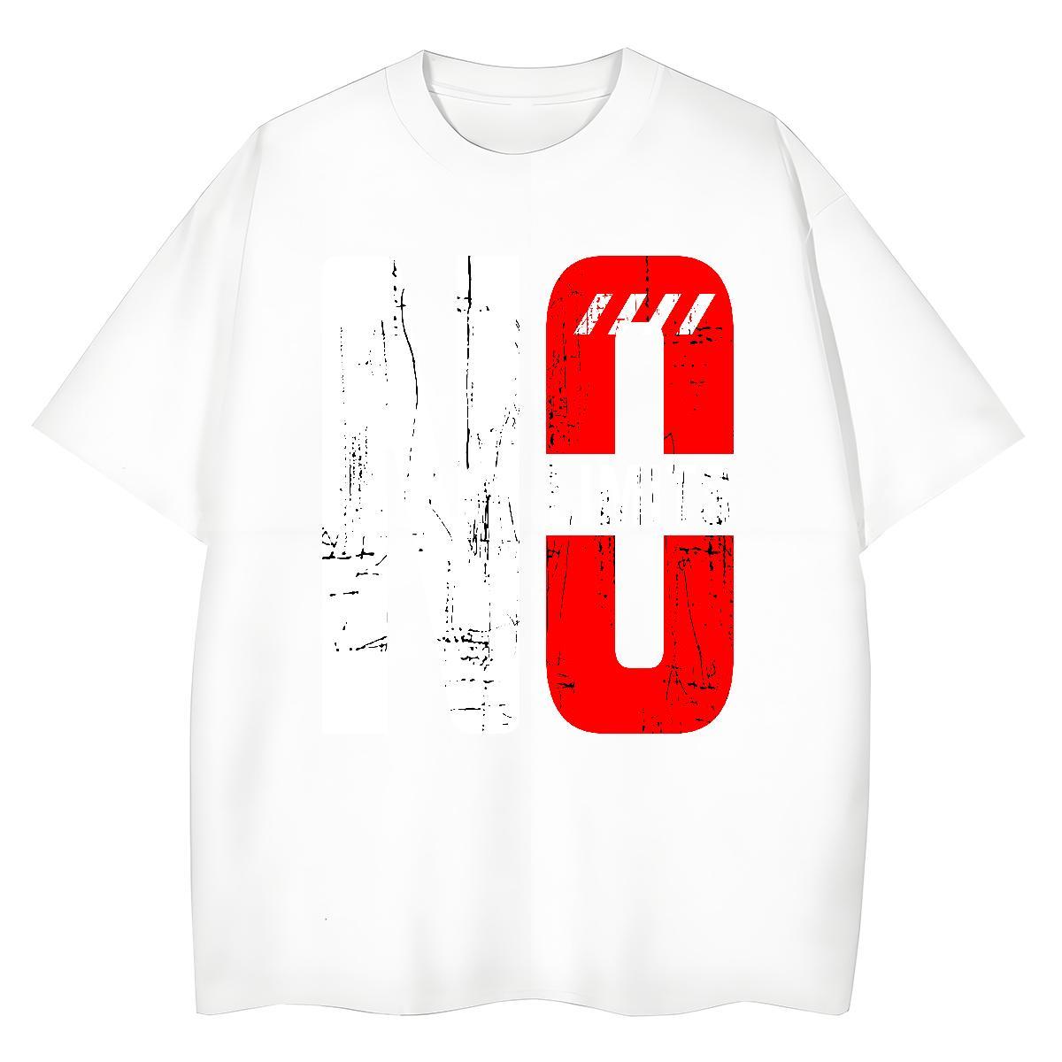 Comfortable T shirt 230g 100% Cotton letter Street wear Hip Hop Anime Print O-Neck Short Sleeve Tshirts Wholesale Tops Tees