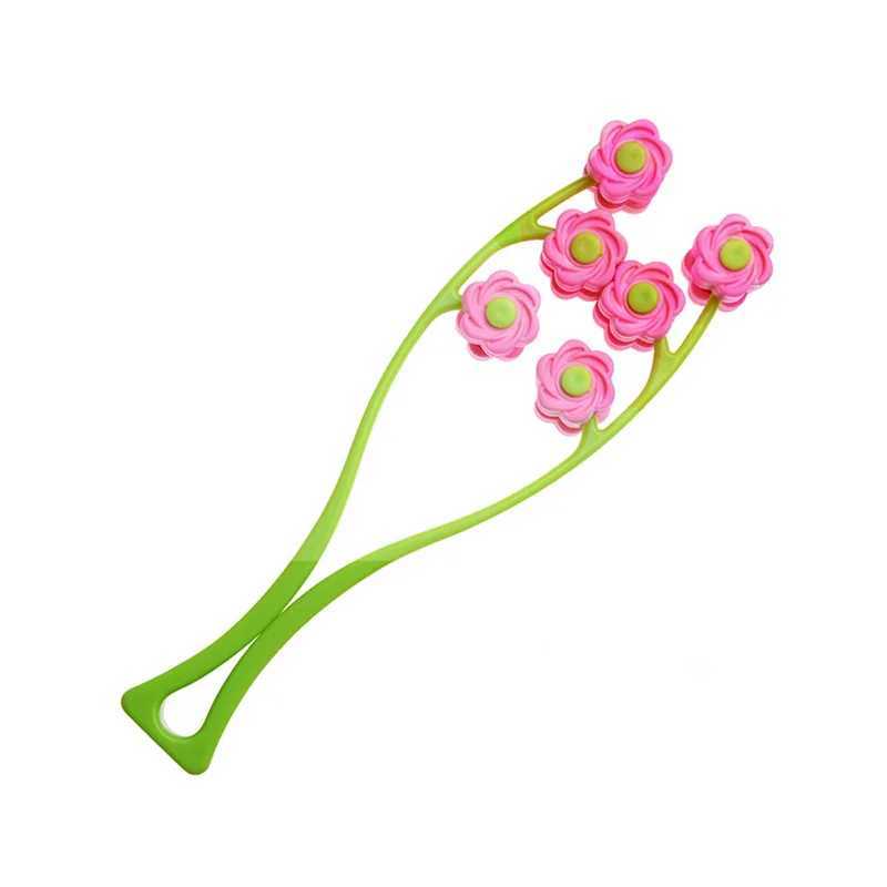 Newly Facial Massor Roller Portable Flower Shape Anti Wrinkle Face-Lift Slimming Face Relaxation Beauty Tools Finger Massage CL240824