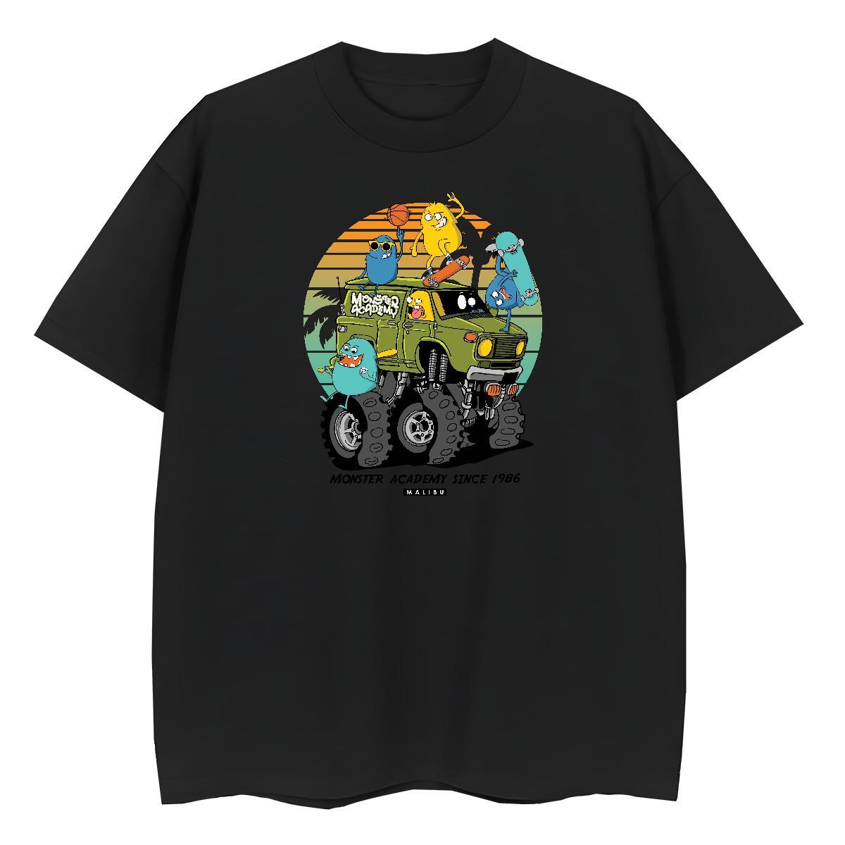 Unisex Tshirt for Man Woman 230g Cotton America Casual T-Shirts Short Sleeve O-Neck Cartoon Printing L-4XL Tees Shirts