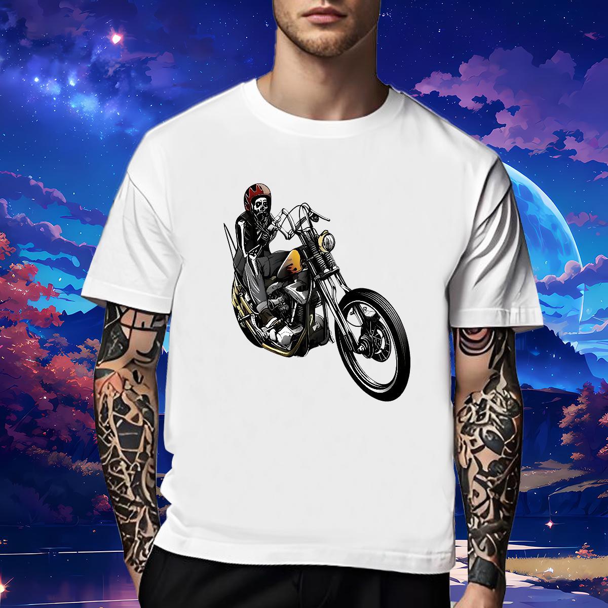 Classic Men T Shirts 230g Pure Cotton skull Sports Casual Oversized 3XL 4XL Breathable Short Sleeve Tshirt for Man Woman Factory Direct Clothings