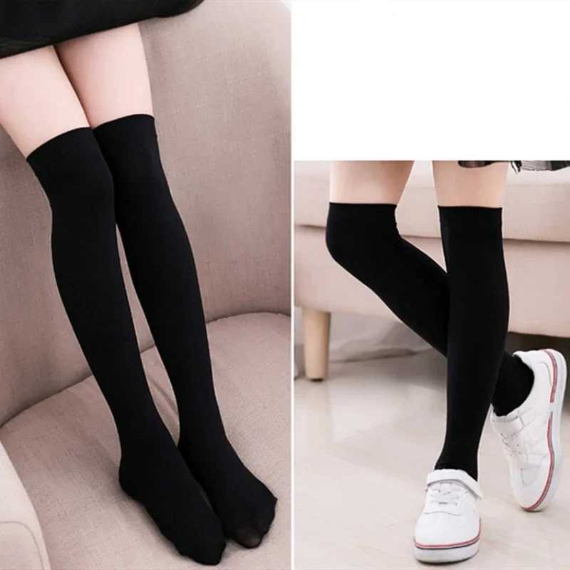 Baby Boys Girls Sports Knee High Long Socks Velvet Thin Breathable Stripe Soft Kids Sock Children School Uniform Socks CL240825