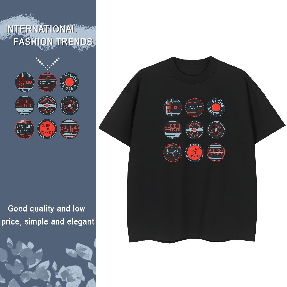 Soft Tshirt for Man Woman 100% Cotton 230g letter Sports Casual T-Shirts Short Sleeve O-Neck Plus Size Custom Wear