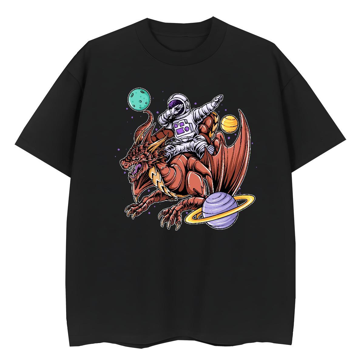 Designer Unisex Tshirts 230g 100% Cotton cosmonaut Summer Casual T-Shirts for Women Short sleeve Soft Graphic Tees Shirts