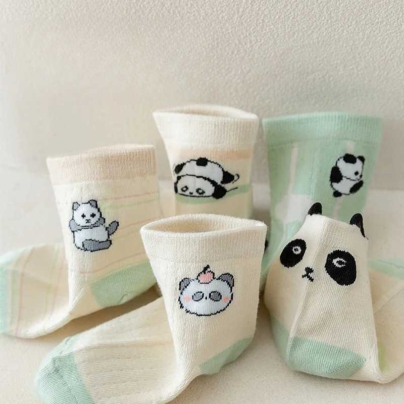 10 Pairs Childrens Socks Summer Girls Socks Breathable Sweat-absorbent Middle Tube Socks Boys Socks CL240824