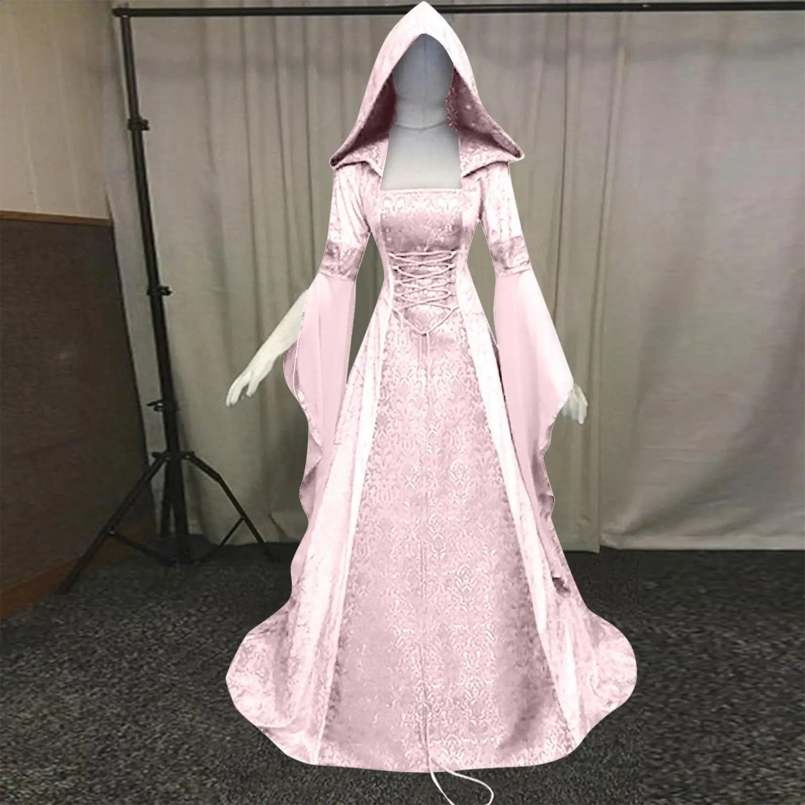 Ancient style wedding dress pantyhose Halloween devil interracial witch cosplay costume for me 240823
