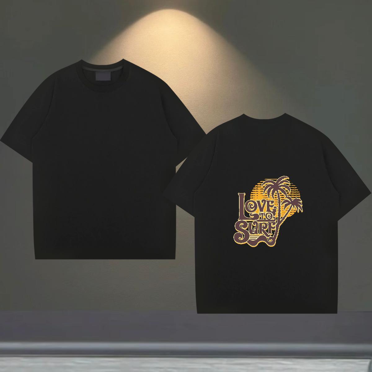 Cool T Shirts Men 100% Cotton 230g tree Sport Plus Size Custom Pure Cotton Tshirt for Man Woman Classic Casual Wear