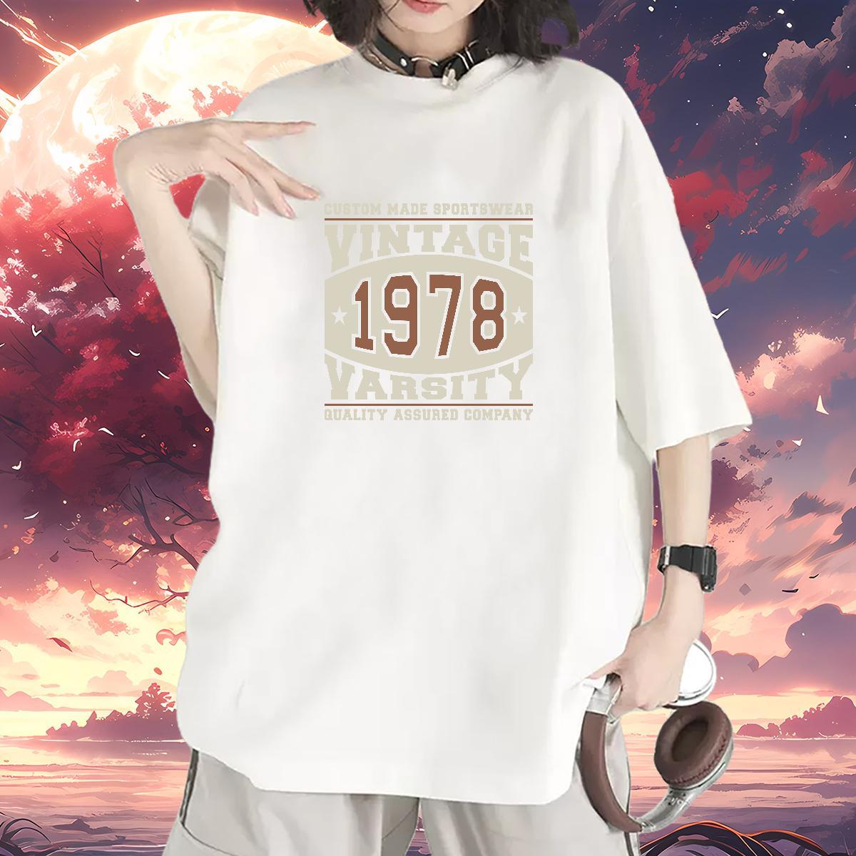 Wholesale Woman Tshirt 100% Cotton 230g letter Sports Casual Womens T Shirts Crew Neck Breathable Anime Oversized Wear