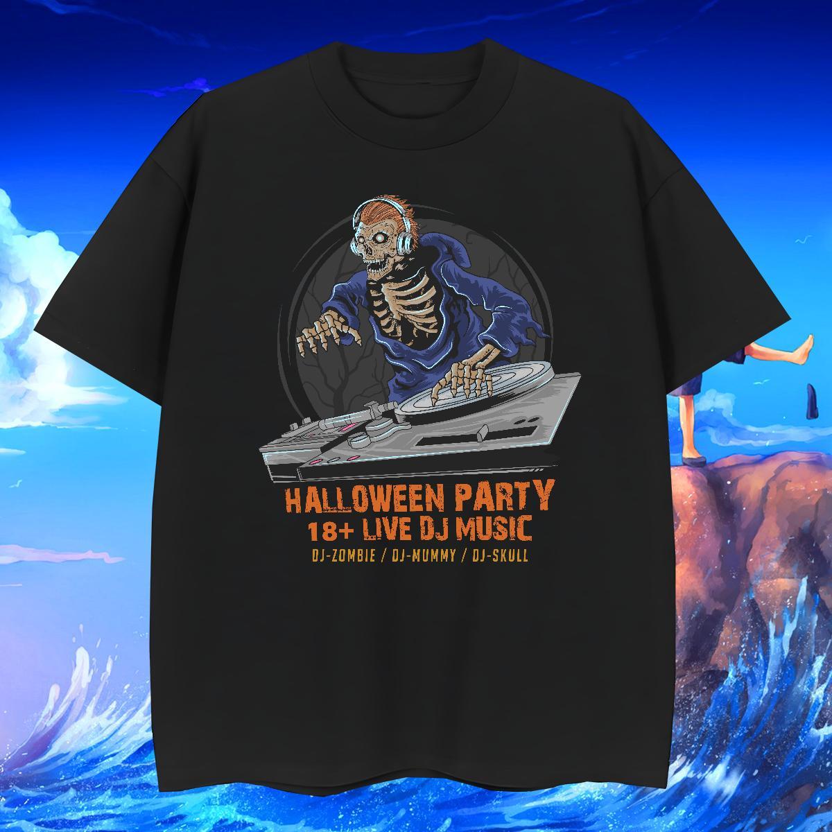 New Designer Men Clothes T-Shirt halloween High Street Hip Hop 230g Pure Cotton Tees Crew Neck Breathable Popular Men T Shirts DIY Printed