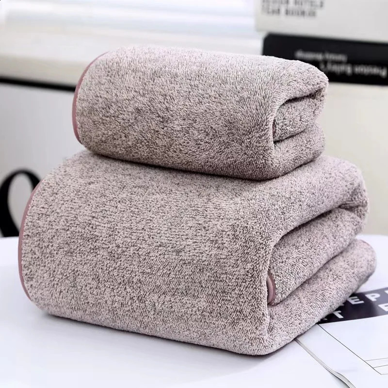 Quick-Drying Bamboo Striped Towel Set For Soft And Absorbent Bathroom Experience Bath Towel Set or Hand Towel 240823