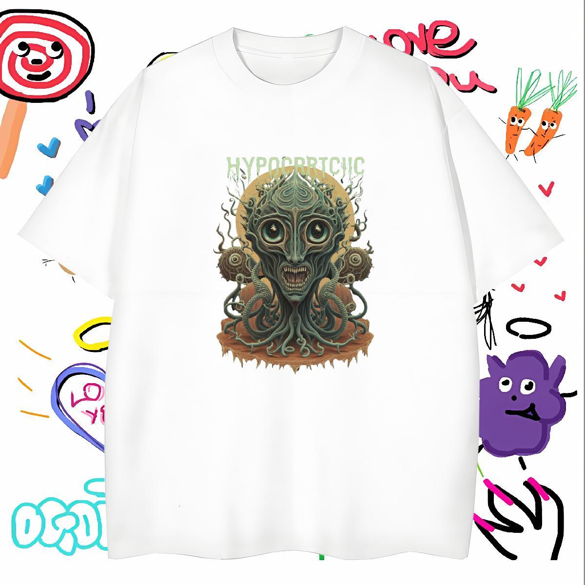TOP Quality Men T Shirts 230g Pure Cotton skull Outdoor Black White Breathable Mens Tshirts Wholesale Tee Shirt