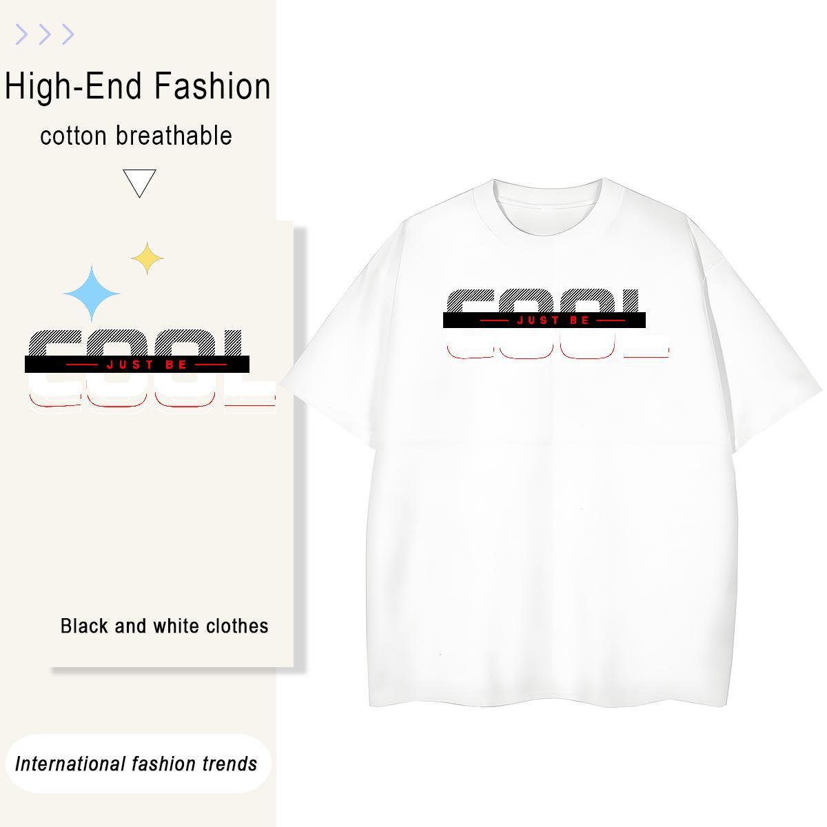 Comfortable Woman Tshirt 100% Cotton 230g cool Home Outdoor T-Shirts for Women Breathable Anime Oversized Clothings