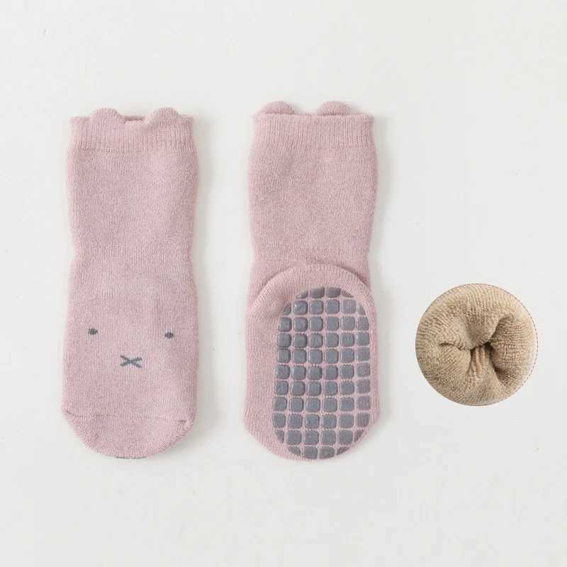 Cartoon Newborn Socks Childrens Anti-slip Socks Cute Boy Cotton Baby Toddler Socks CL240824