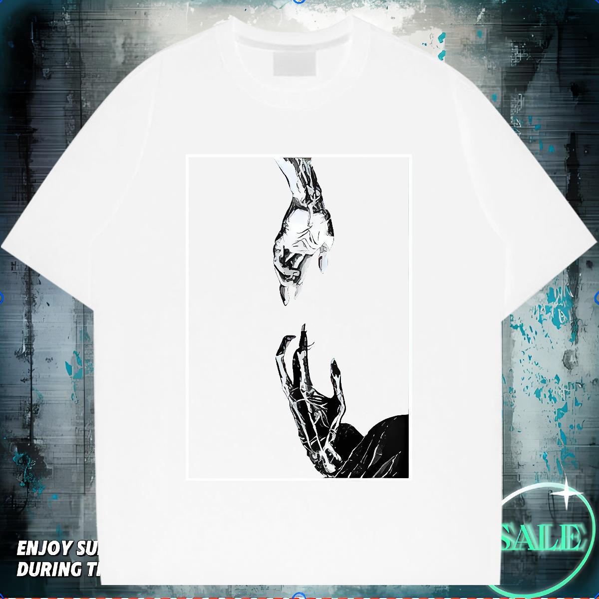 Comfortable Mens T Shirts 100% Cotton 230g skull Spring Summer Oversized 4XL Round Neck Short Sleeve Mens Tshirts Custom Clothes