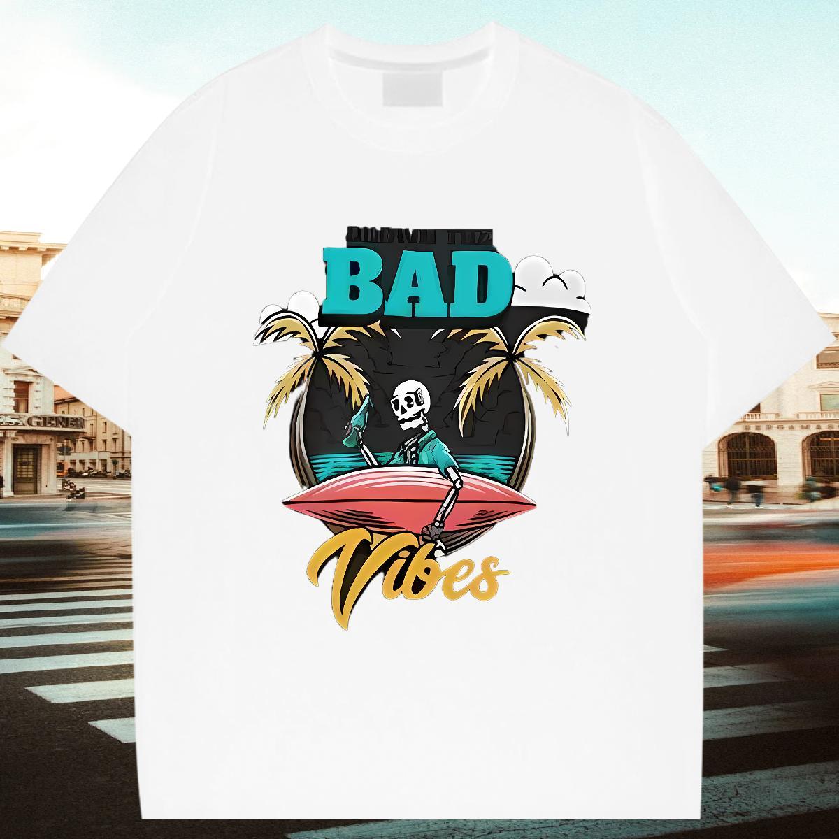 Cool Mens T Shirts 230g 100% Cotton skull Hip Hop Street DIY Logo Oversized Crew Neck Breathable Men Tshirts Classic Tees Shirts
