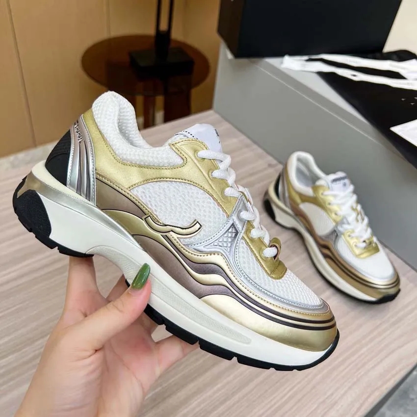 cc shoes chaussure men womens outdoor shoes platform sneakers designer shoes casual trainers sneakers for luxury trainer famous athleisure Silver Gold shoes 48 34