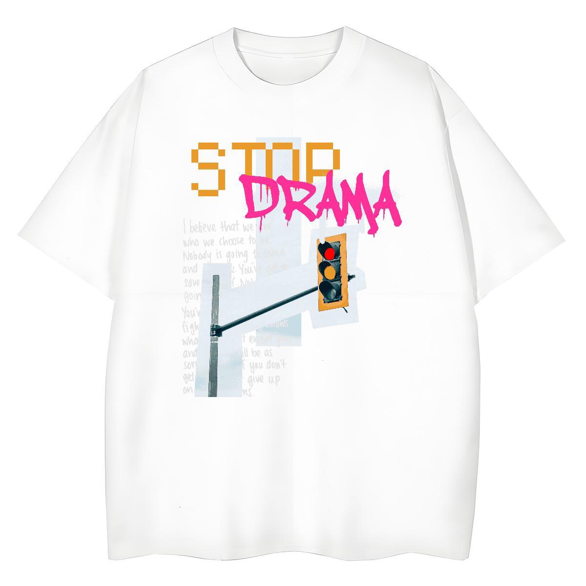 Female Unisex Tshirts 100% Cotton 230g painting Daily Outfit T shirt Crew Neck Breathable Oversized Clothings