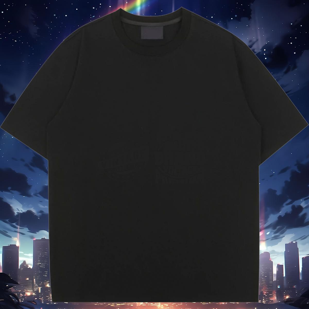 Unisex Woman Tshirt 100% Cotton 230g letter Sports Casual T Shirts Women Round Neck Short Sleeve Cartoon Anime Clothes Shirt