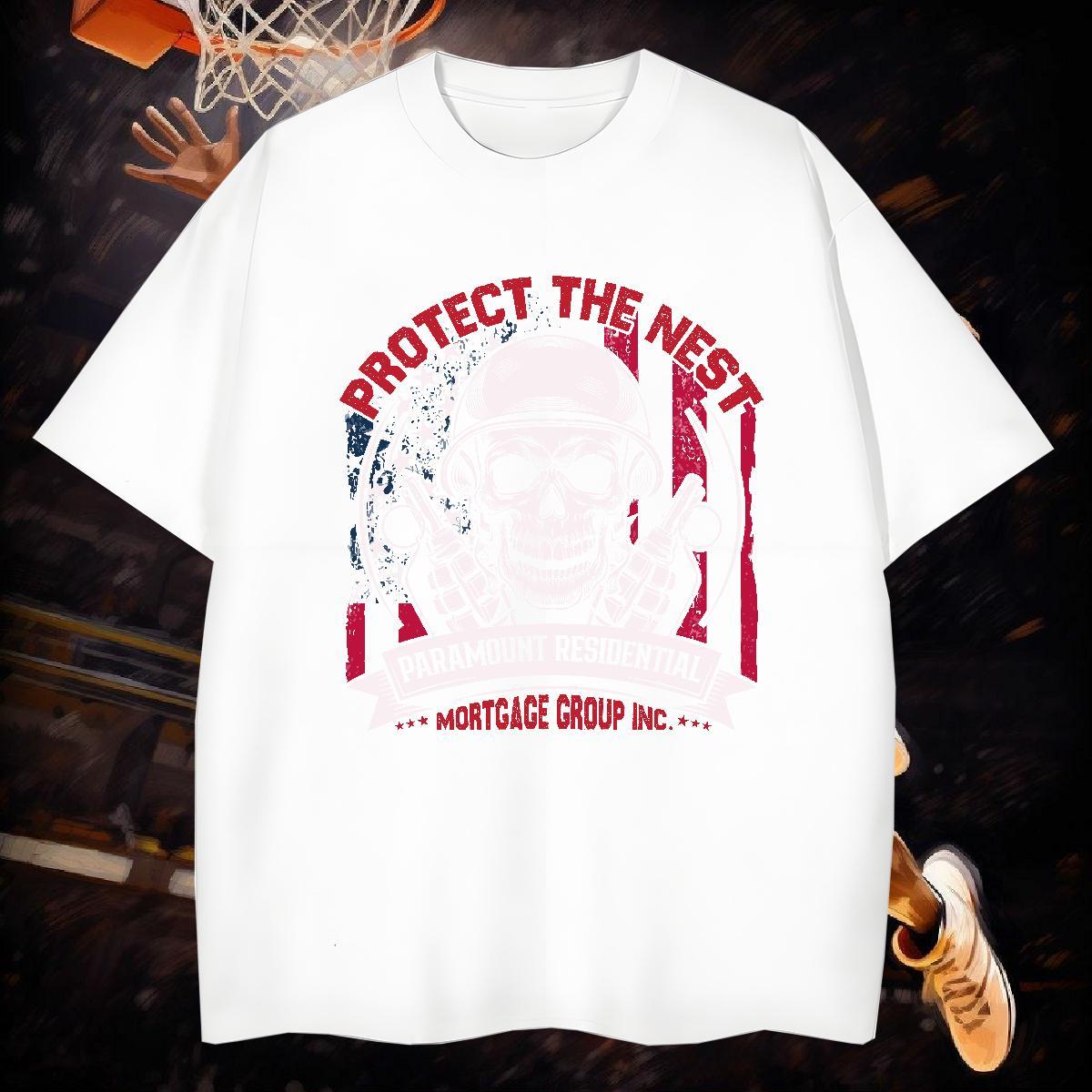 Cool Design Mens T Shirts 230g 100% Cotton skull Hip Hop Custom Printed O Neck Short Sleeves Couples T Shirts Casual New Wear
