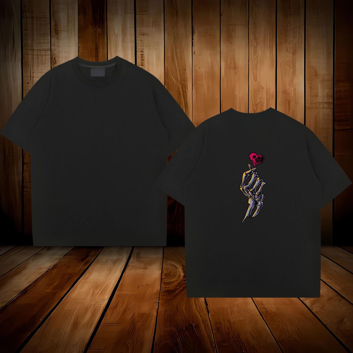 Classic T-Shirts 100% Cotton 230g skull Daily Wear Custom Printed Short Sleeve Soft Men Tees New Arrival Clothings