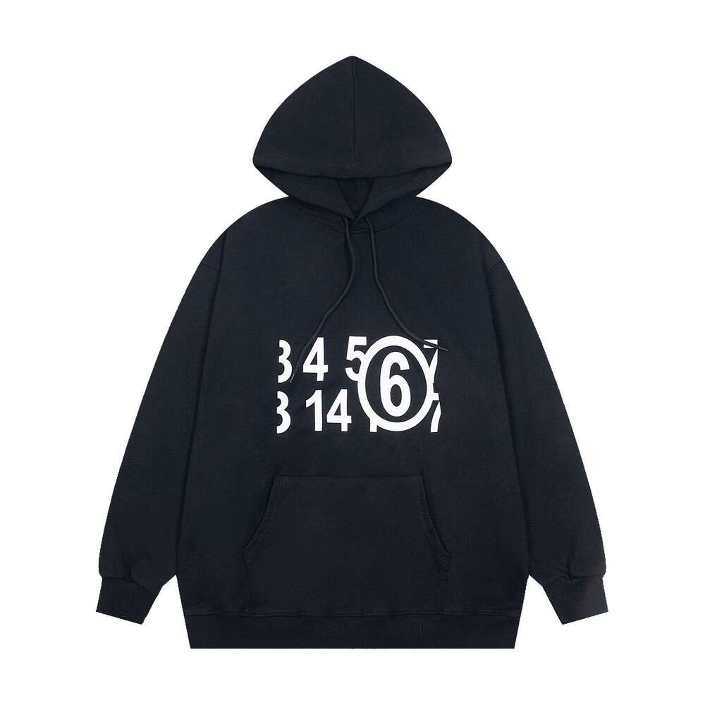 Trendy Maison MM6 high-quality unisex looped hoodie sweatshirt Sporting Jacket Versatile, Breathable & Windproof Outdoor Gear
