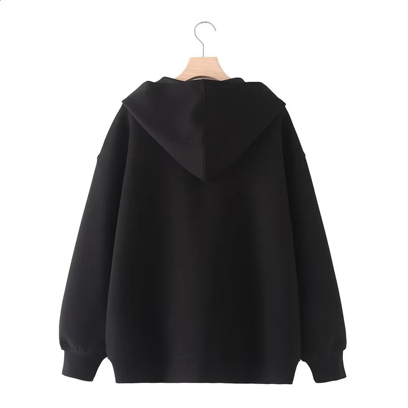 KEYANKETIAN Autumn Womens Zipper Hoodie High Street Unisex style Double Pockets Oversize Loose Sweatshirts Outerwear Top 240824