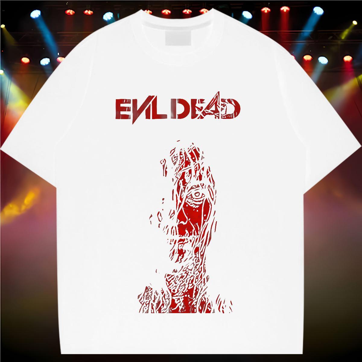 5A Tshirt for Man Woman 230g 100% Cotton scary Street Casual Woman T Shirts Breathable Short Sleeve Custom Print Oversized Polos
