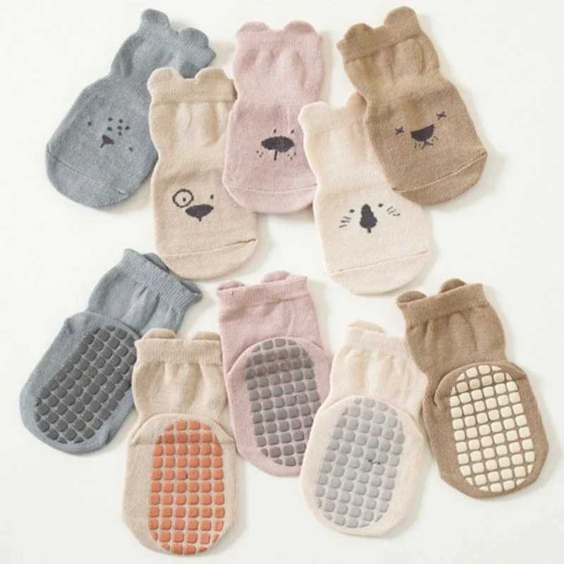 Spring Summer Autumn Baby Girls Socks Children Kids Floor Socks Boy Non-Slip Toddler Trampoline Socks Newborn Cartoon Shoes CL240824