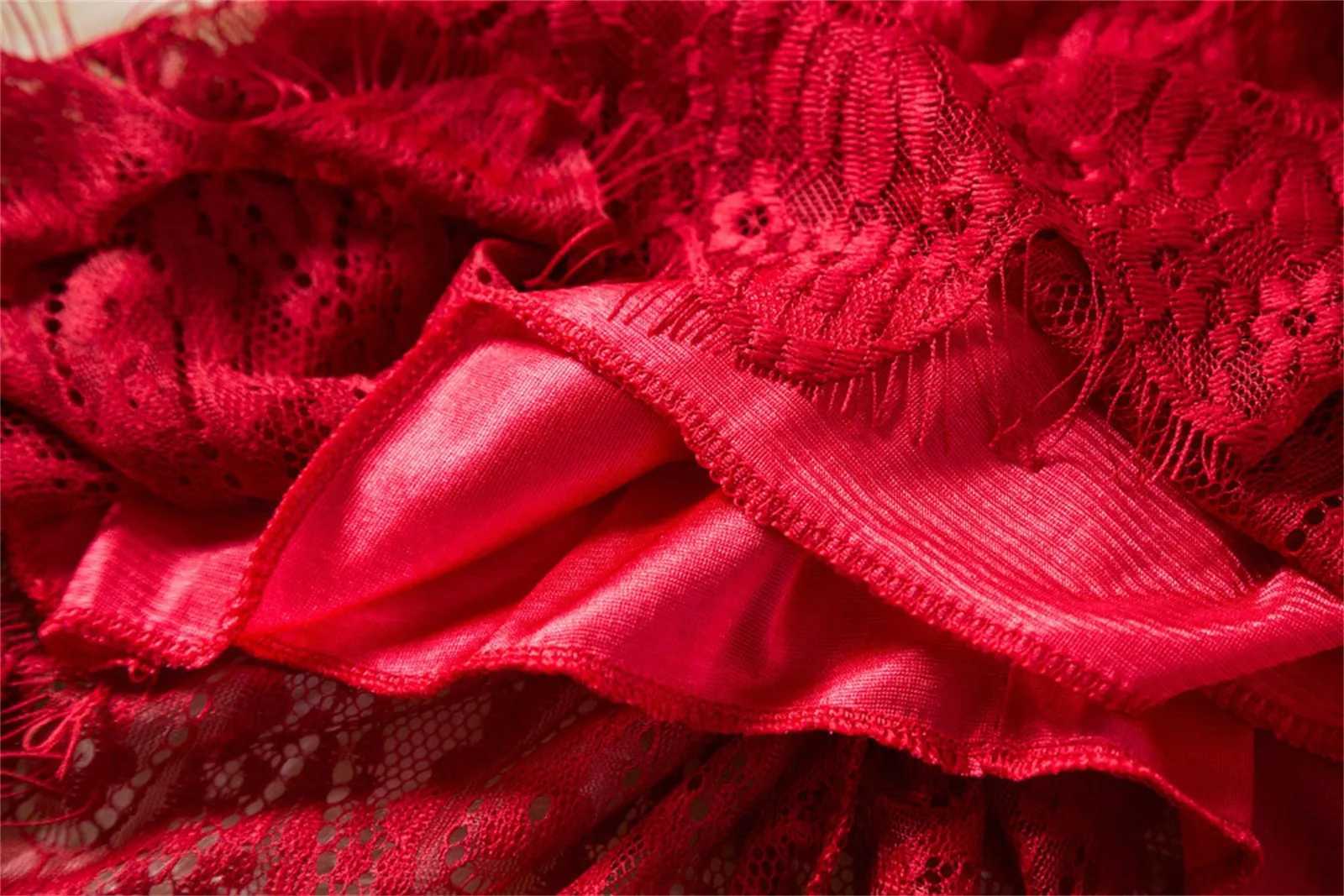 Clothing Lace Princess Dress Party Girl Flower Decoration Dress Preschool Bow Baby Girl Childrens Christmas Dress W240823