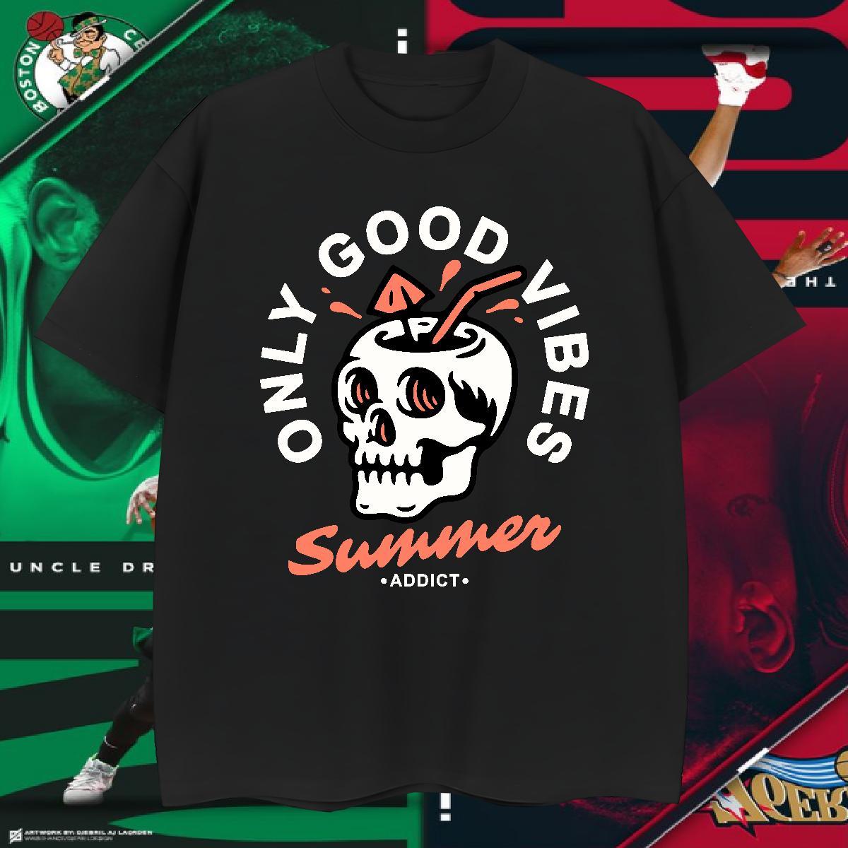 Loose Fit T shirt 230g Cotton skull Street wear Hip Hop Skull Crew Neck Breathable Men Clothes T-Shirt 2024 Tops Shirt