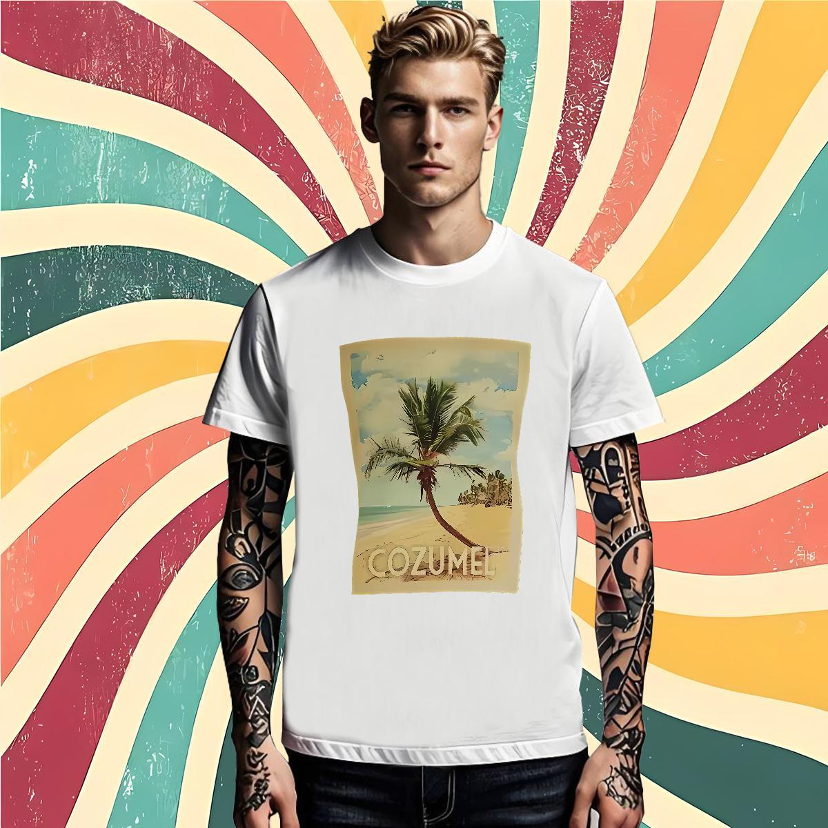 Casual New Men Tops Tees beach High Street Hip Hop 230g Cotton Tees Shirts Breathable Crew Neck High Quality Mens T Shirts Custom Printed
