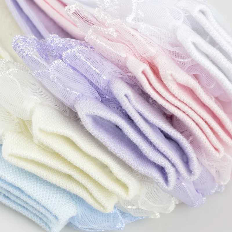 3 Pairs Cotton Lace Ruffle Princess Mesh Breathable Socks Children Ankle Short Sock White Pink Blue Baby Girls Kids Toddler CL240824