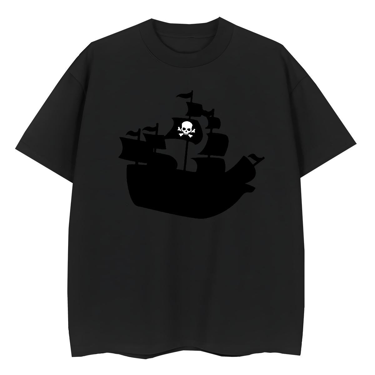 Wholesale T Shirts Men 230g Cotton skull Casual DIY Short Sleeve Soft Men Clothes T-Shirt 2024 New Tshirts