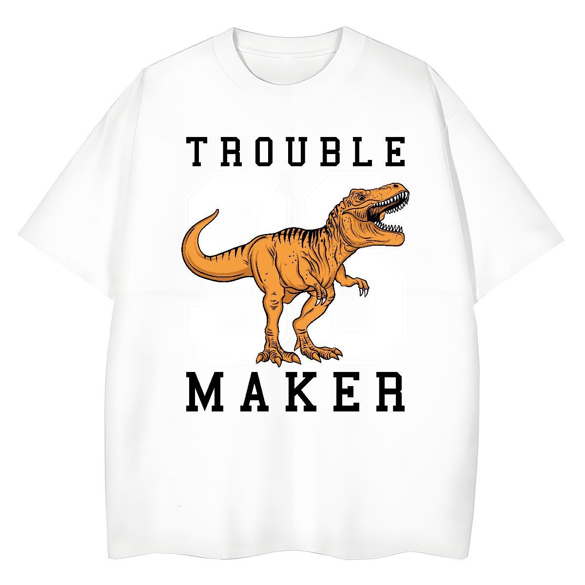 Fashion Designer Tshirt for Man Woman dinosaur Hip Hop Street 230g Pure Cotton Top Tees Round Neck Short Sleeve Cool Man T Shirts Custom Printing