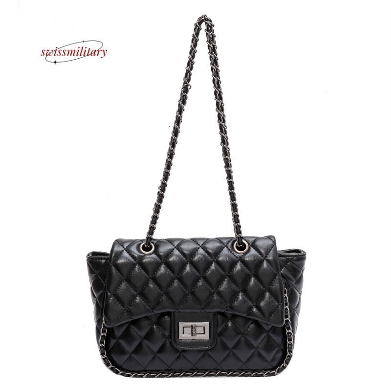 Swissmilitary Large capacity shoulder is popular this year, with high-end texture and fashionable diamond grid underarm bag. Tongqin crossbody bag #42