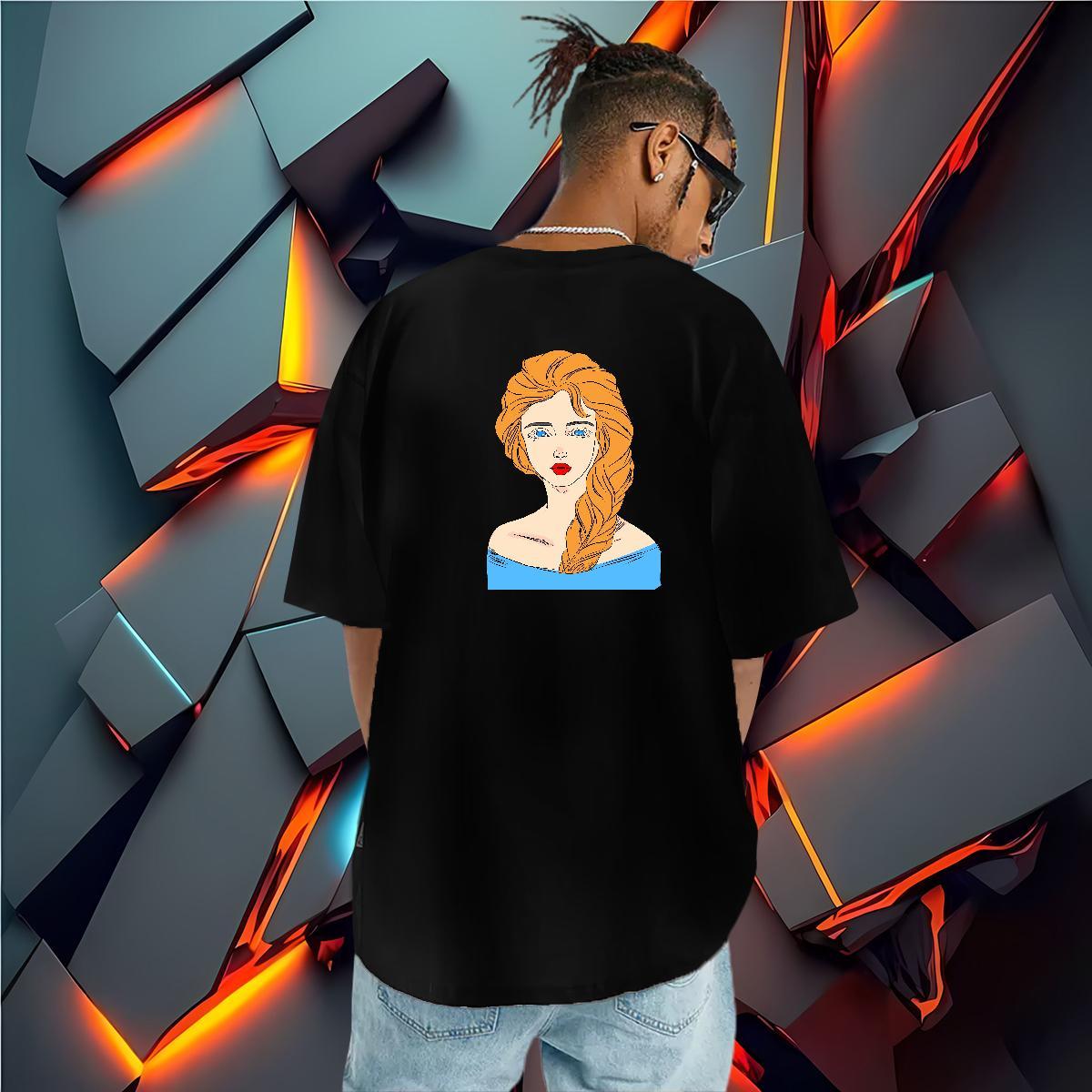 Brand T Shirts Men 230g Pure Cotton portrait Sports Casual Oversized O-Neck Short Sleeve Men Tees Fashion Casual Clothings