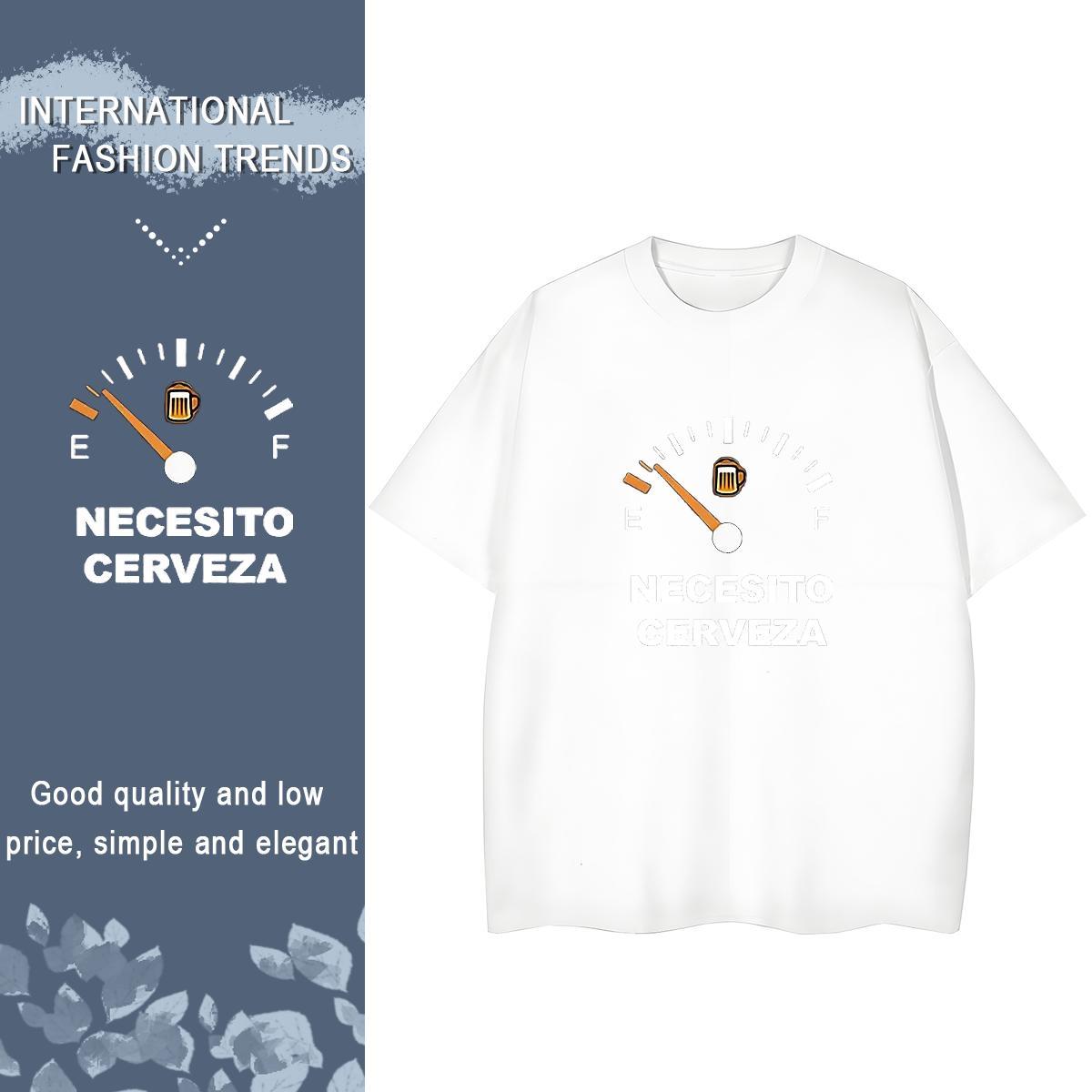 Wholesale Tshirt for Man Woman 100% Cotton 230g letter Daily Outfit T-Shirts for Women Comfortable Oversized L-4XL Clothings