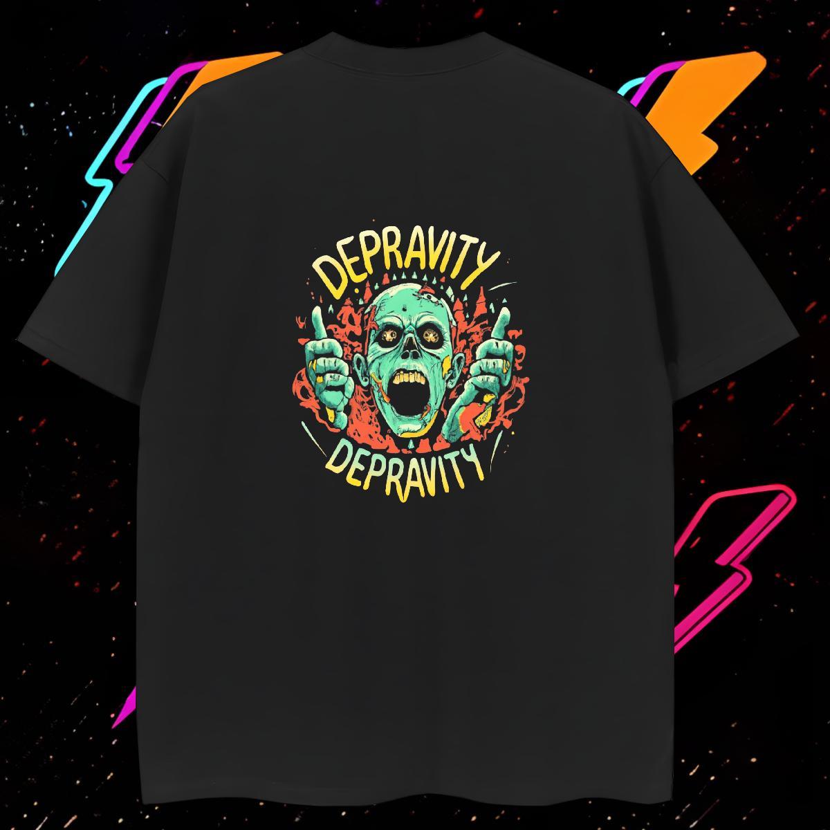 Loose T-Shirts for Men 230g 100% Cotton skull Sport Cartoon Print Short Sleeve Soft Men Tshirts Customized Top Tees