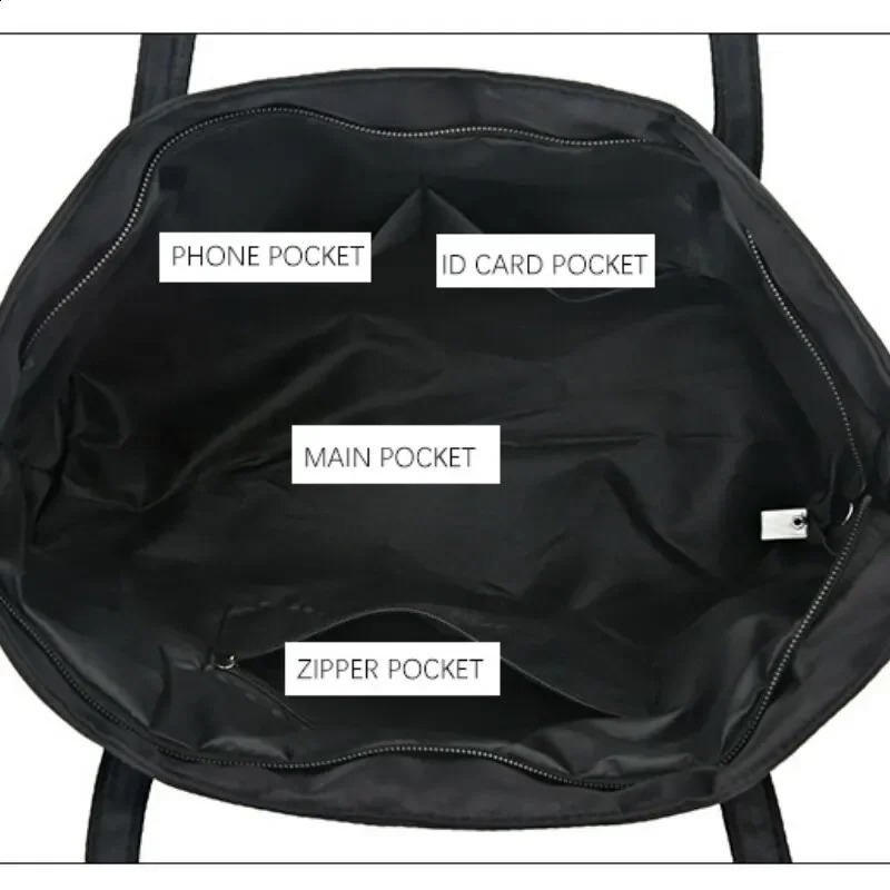 Womens Oxford Shoulder Bag Retro Handbag Large Capacity Waterproof Travel 240823