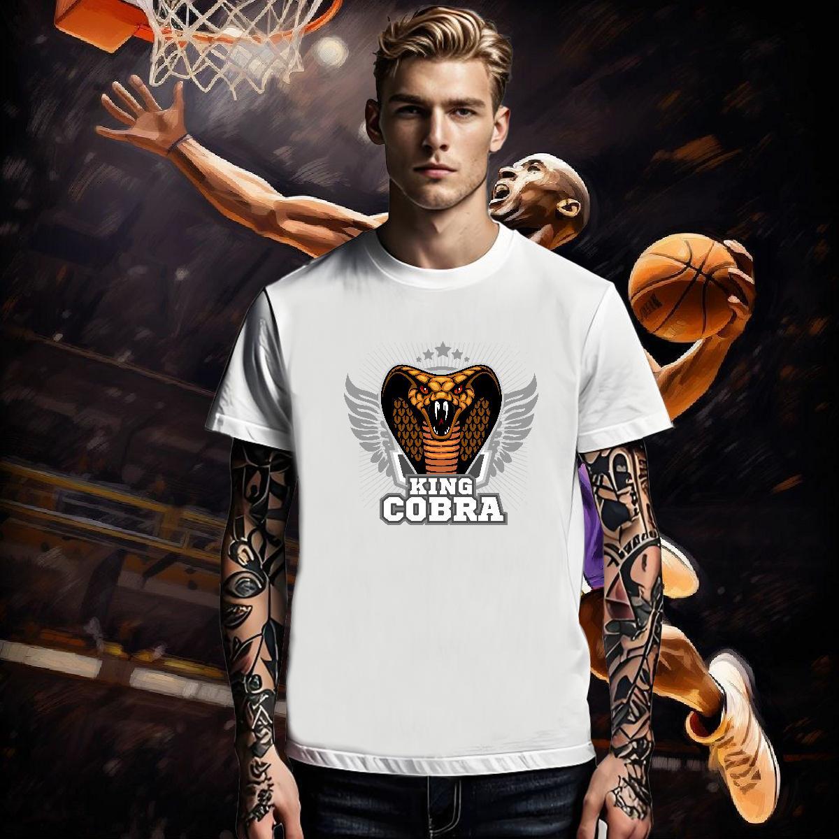 Free Shipping Couples T Shirts cobra Street 230g Cotton Tops Breathable Short Sleeve Comfortable Man T Shirts Custom Printing