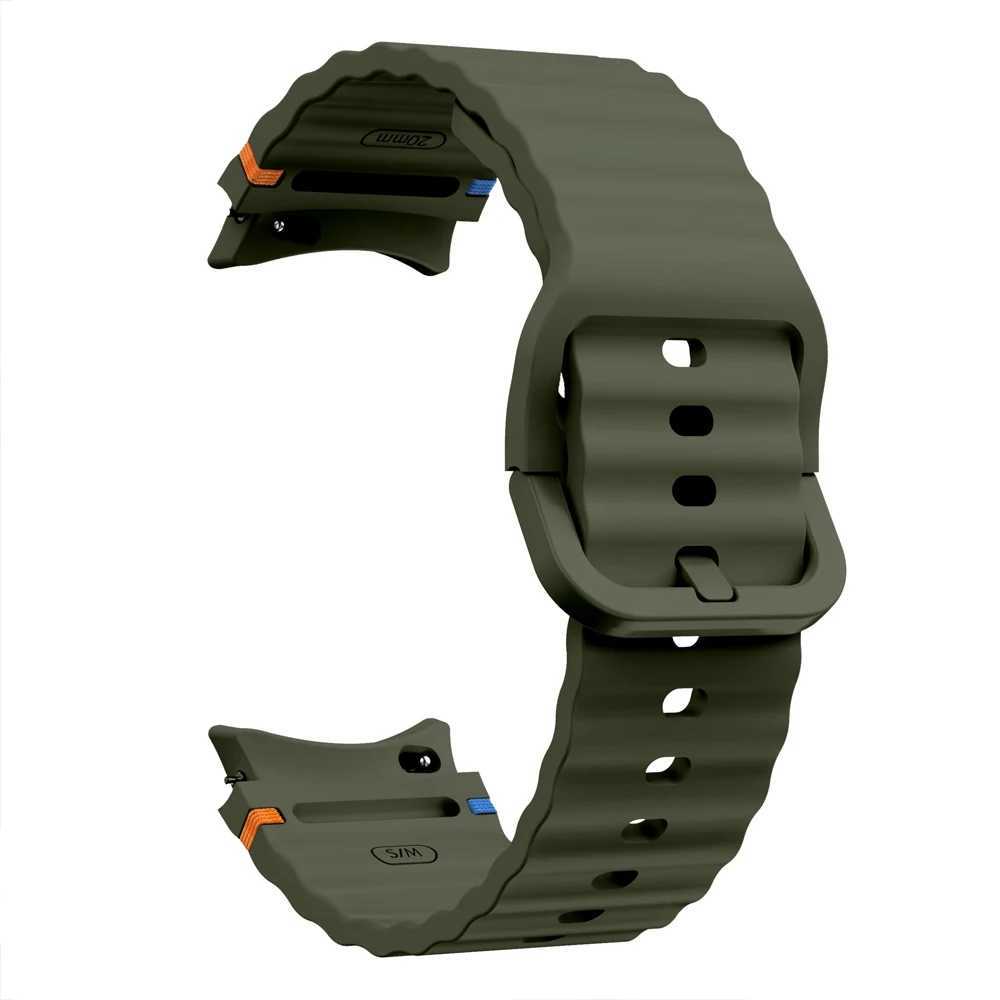 Suitable for Samsung Galaxy Watch 7 Band FE/5 Pro/6/4 Classic 44mm 40mm Original Silicone Sports Band Bracelet Correa Galaxy Watch 7 Strap W240824