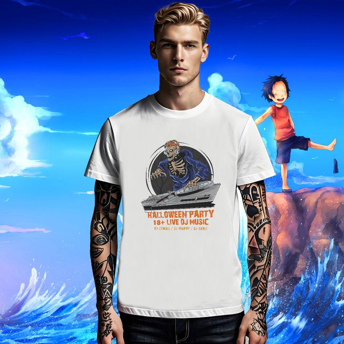 New Designer Men Clothes T-Shirt halloween High Street Hip Hop 230g Pure Cotton Tees Crew Neck Breathable Popular Men T Shirts DIY Printed