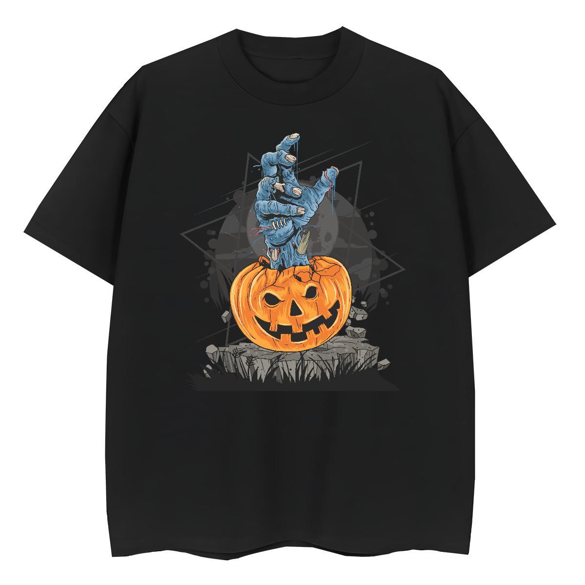 New Arrival Mens Tshirts Halloween Summer Casual 100% Cotton 230g Top Tees Breathable Soft Brand Man T Shirts Black White