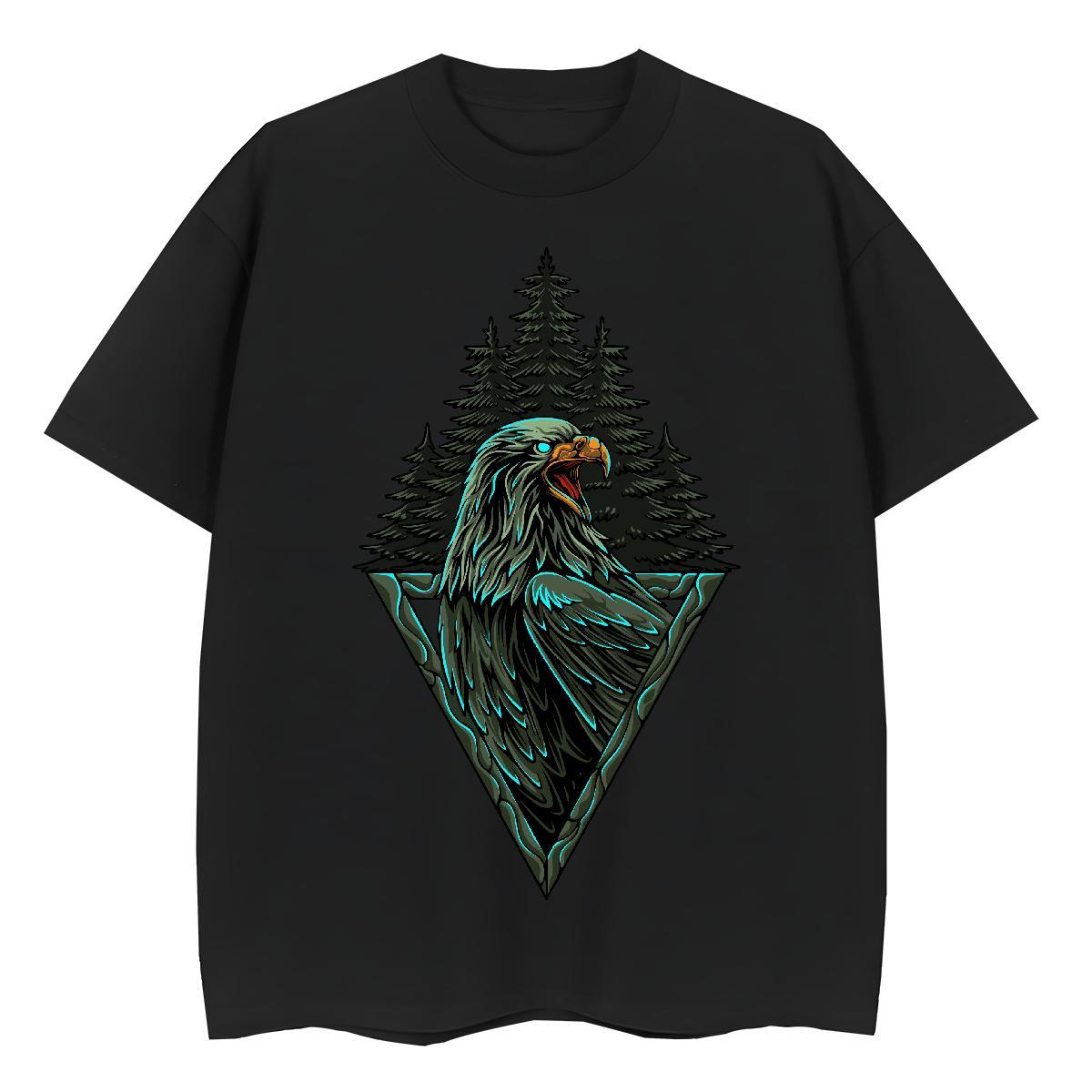 New Designer Mens Tshirts cool Anime Printing Street 230g 100% Cotton Tops Breathable Comfortable T shirt Skull