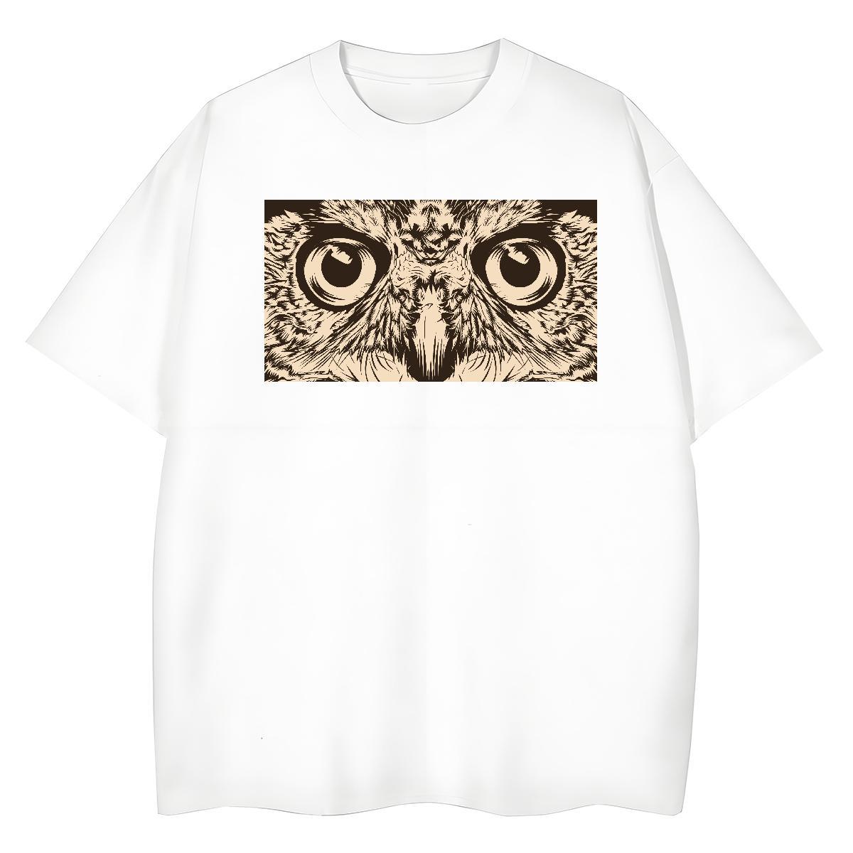 Classic Men Clothes T-Shirt eagle Daily Wear 230g 100% Cotton Tops Shirt Crew Neck Comfortable Men T Shirts Customized Print