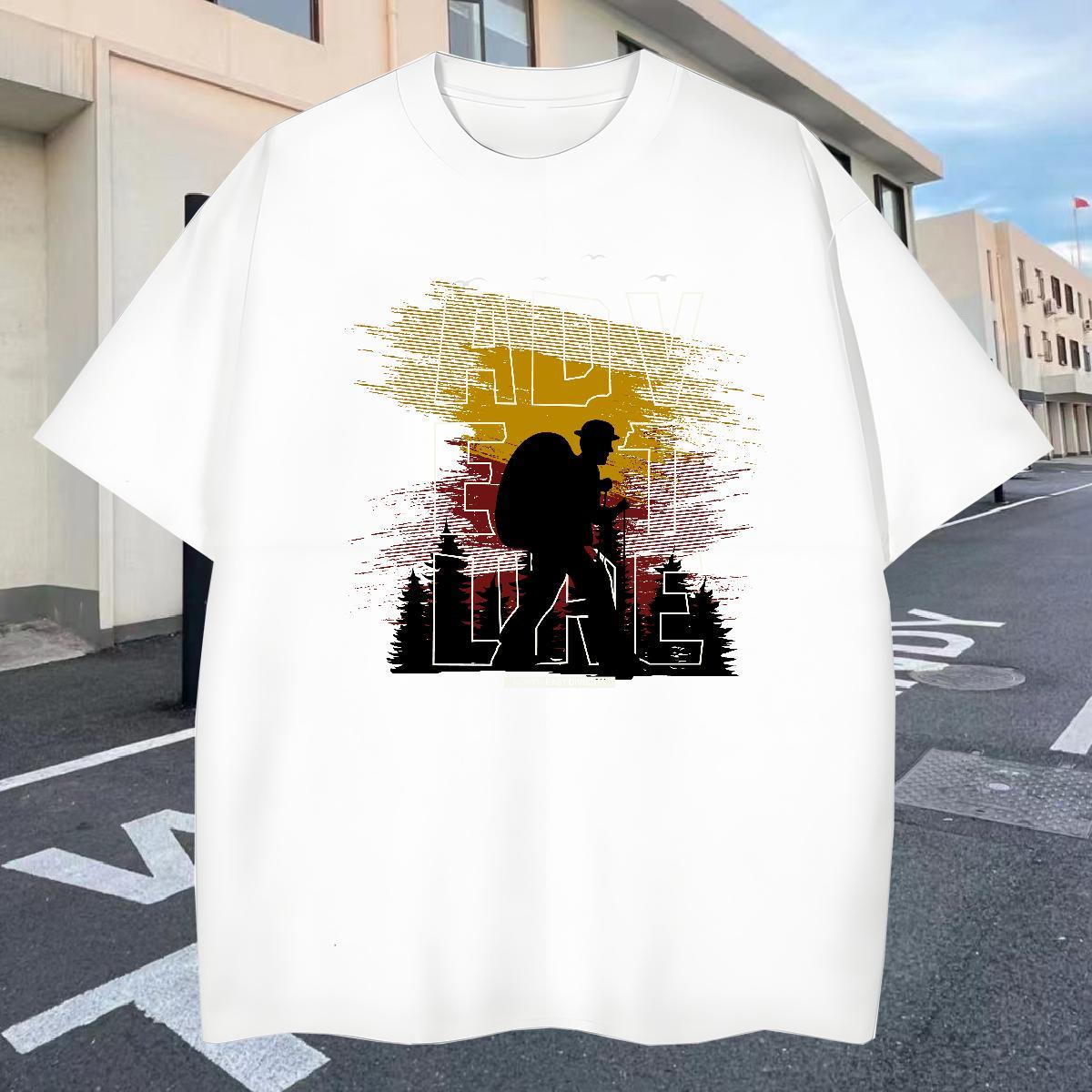 Cool Design T-Shirts 100% Cotton 230g letter Daily Wear Black Oversized Breathable Crew Neck Men Tees Designer Fashion Tee Shirt