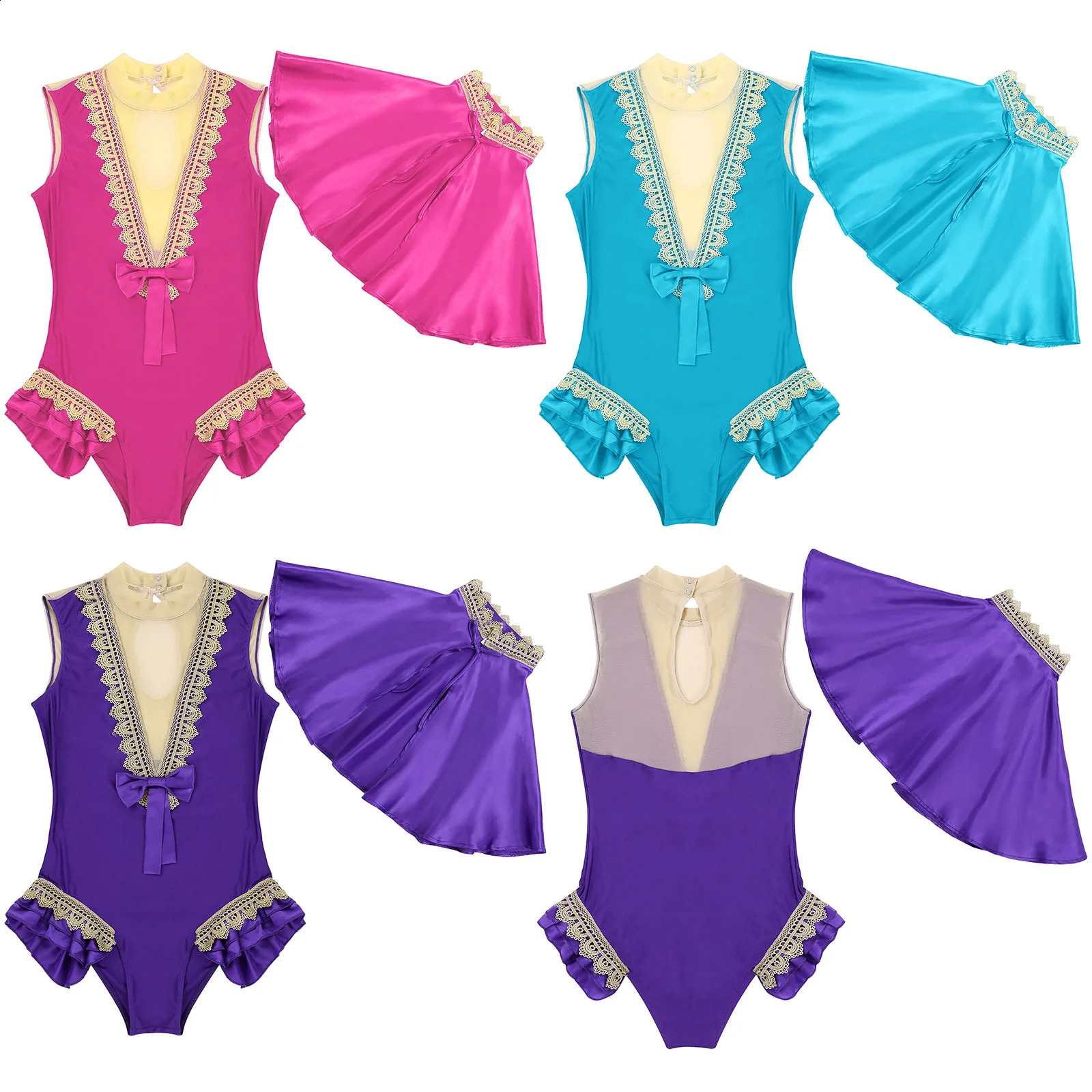 Female Circus Swing Artist Role Playing Costume Halloween Theme Party Stage Performance and Tight jumpsuit Top Corner 240823