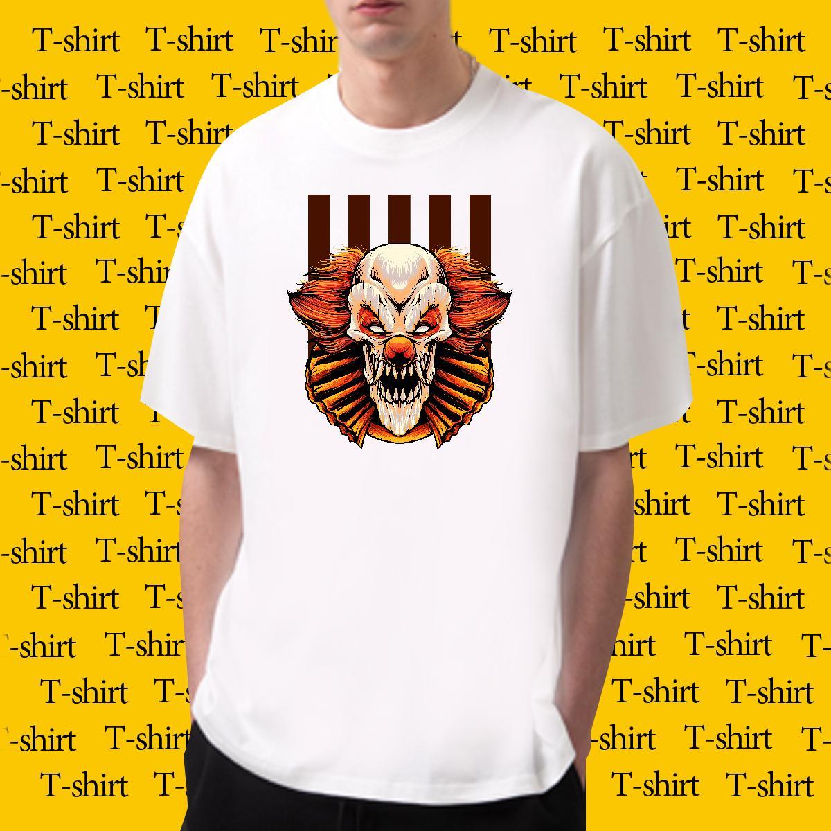 Loose Fit Mens T Shirts 100% Cotton 230g skull Casual Custom Printed Short Sleeve O-Neck Men Clothes T-Shirt DIY Customized Top Tees