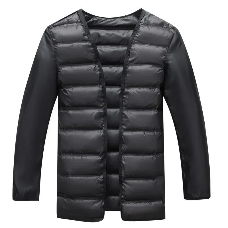 Fahsion Ultra fine Wool Coat Mens Medium to Long Wool Down Jacket with Large Size S M L XL 2XL3XL4XL 5XL 6XL Inner Lining 240823